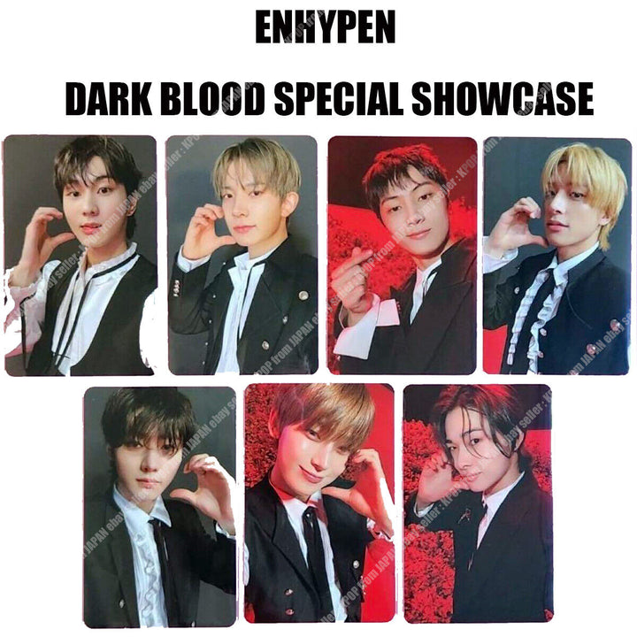 ENHYPEN DARKBLOOD SHOWCASE Official Photocard JUNGWON SUNGHOON HEESEUNG SUNOO