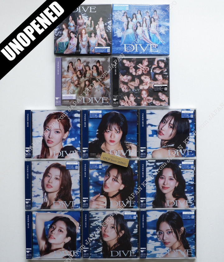 UNOPENED TWICE Japan Album DIVE Limited A B ONCE SOLO CD JPFC Photocard