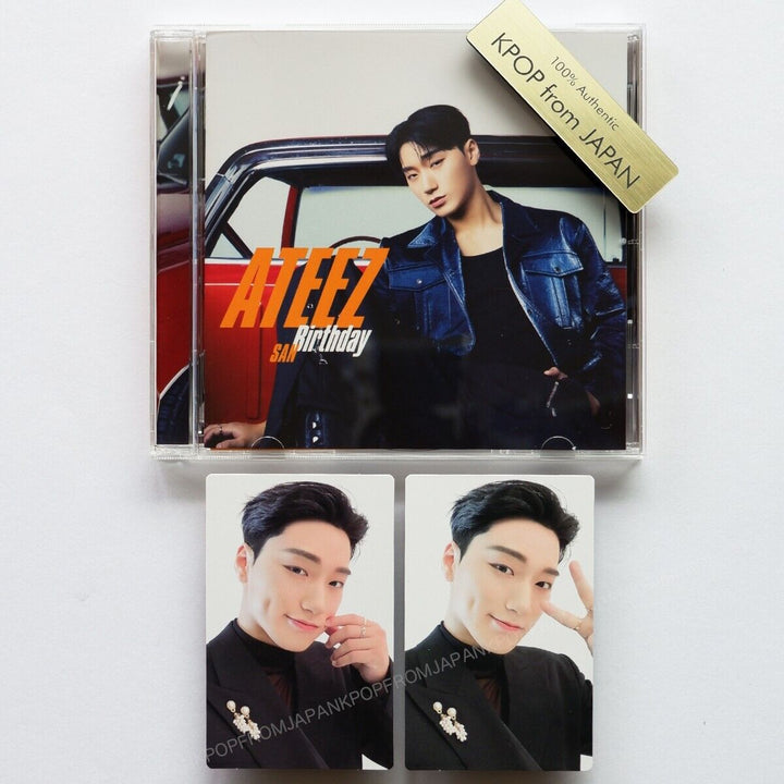 SAN ATEEZ Birthday JAPAN SOLO SET OPENED CD+2PHOTOCARD