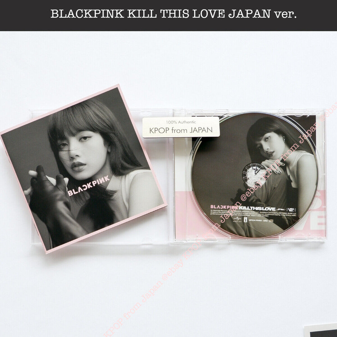 BLACKPINK KILL THIS LOVE JP version CD Official photocard Jisoo Rose Jennie Lisa