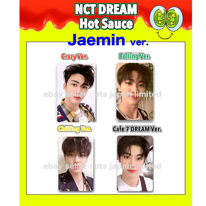 NCT DREAM Hot Sauce Chenle Tarjeta fotográfica oficial PC Crazy Bolling Chilling Cafe 7 