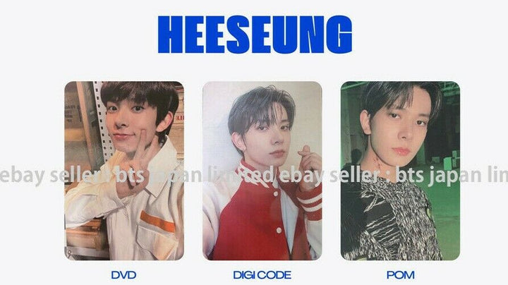 Recuerdos de ENHYPEN HEESEUNG: Paso 1 Tarjeta fotográfica oficial DVD DIGI CODE POM 