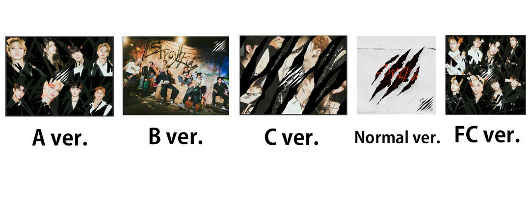 Stray Kids Scars / Thunderous - Japanese ver. - A,B,C,Normal,FC Fan club limited