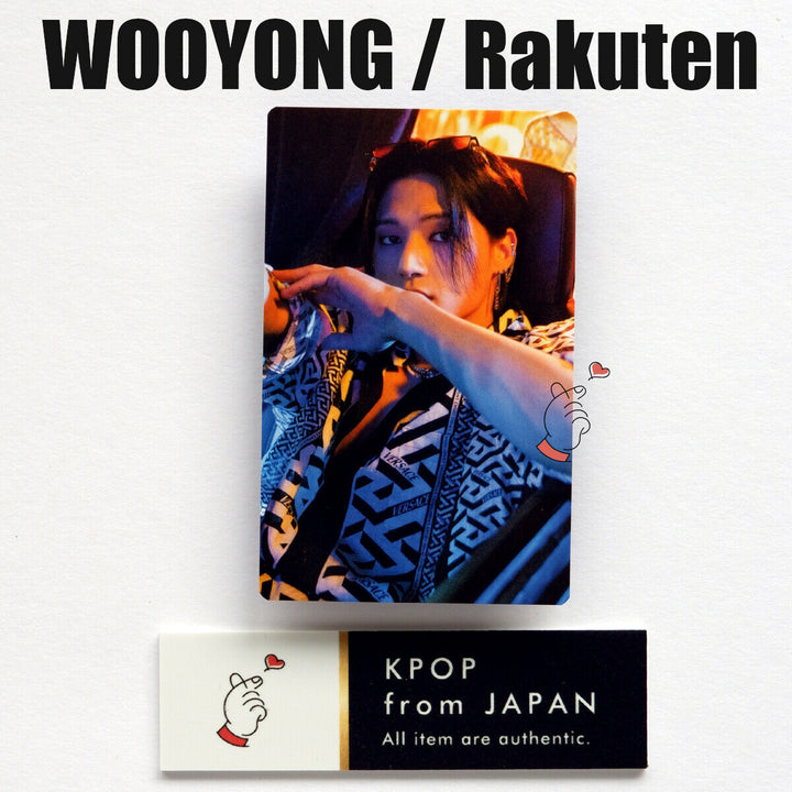 WOOYONG ATEEZ THE WORLD EP.2:OUTLAW POB Tarjeta fotográfica del sorteo Rakuten UMS Japón 