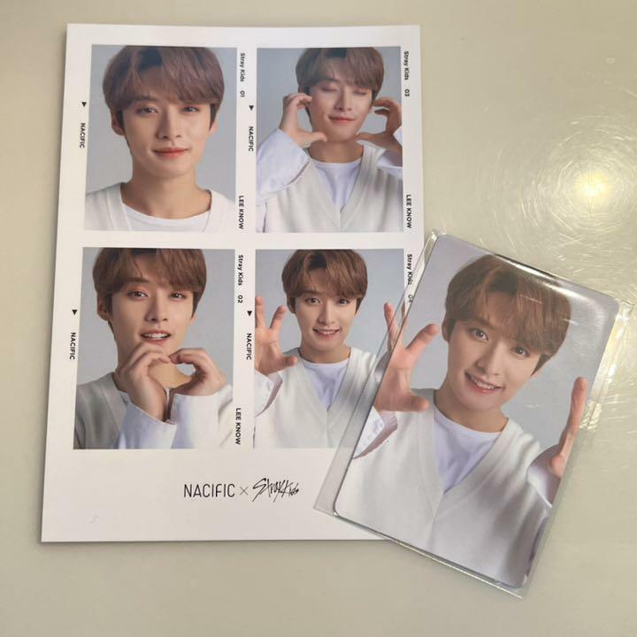 Stray Kids Lee Know NACIFIC Beneficios Tarjeta fotográfica oficial de 4 cortes PC 