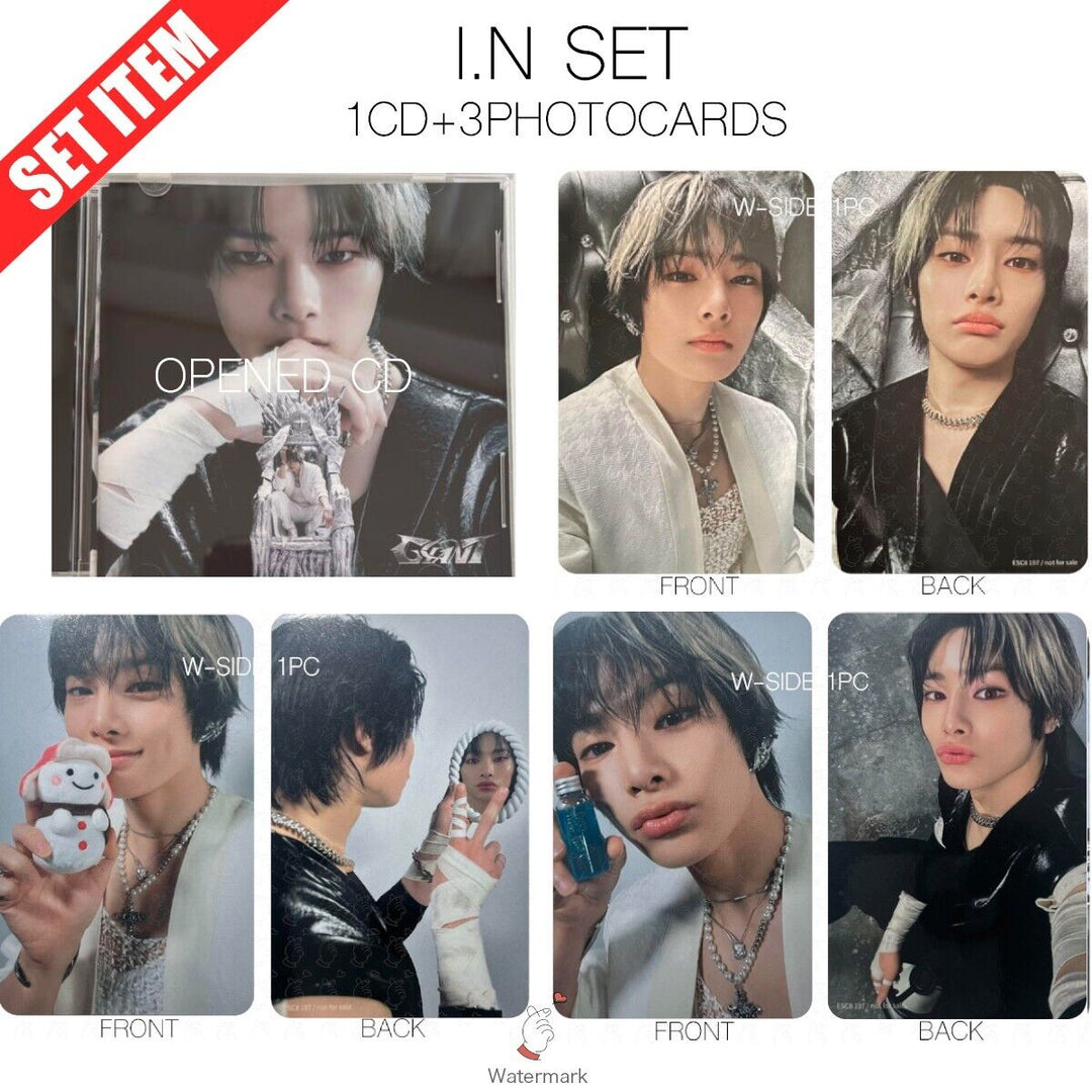 STRAY KIDS GIANT JAPAN 2ND FULL ALBUM SOLO ver. OPENED CD + 3PHOTOCARD SET