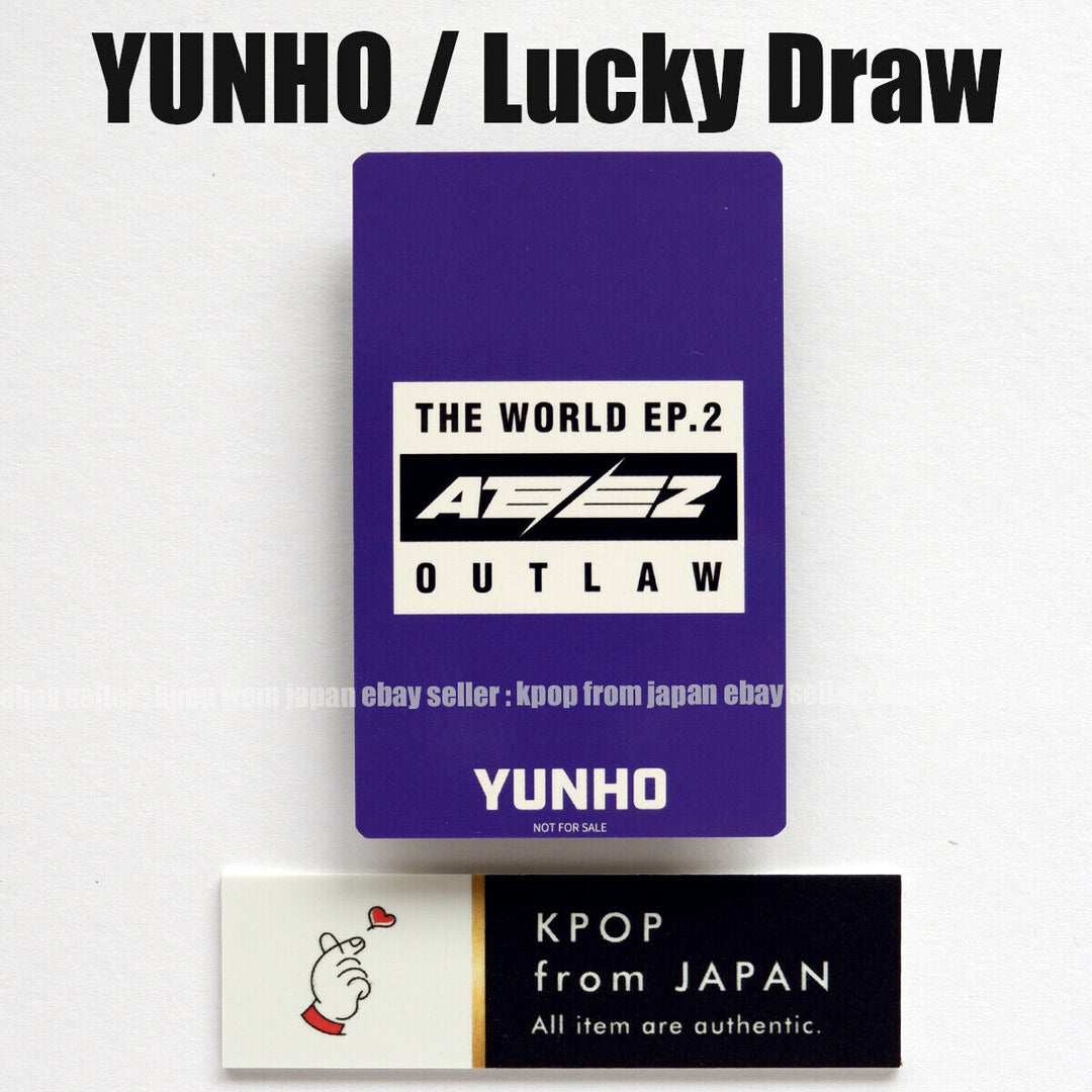 YUNHO ATEEZ THE WORLD EP.2:OUTLAW POB Lucky draw photocard Rakuten UMS japan