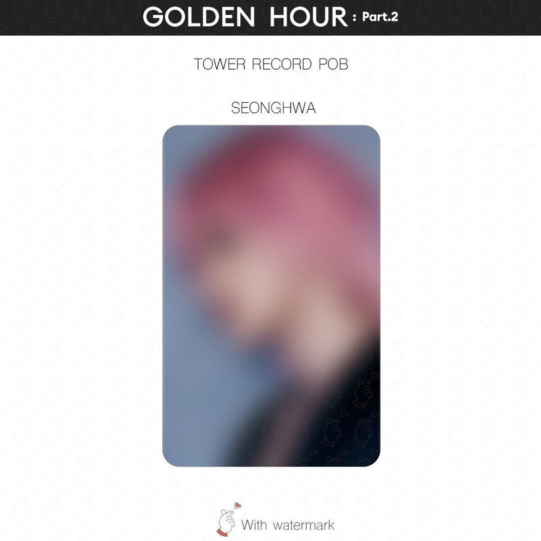 PRE ATEEZ GOLDEN HOUR Part.2 JAPAN STORE BENEFIT POB PHOTOCARD JPFC UMS HMV pt2