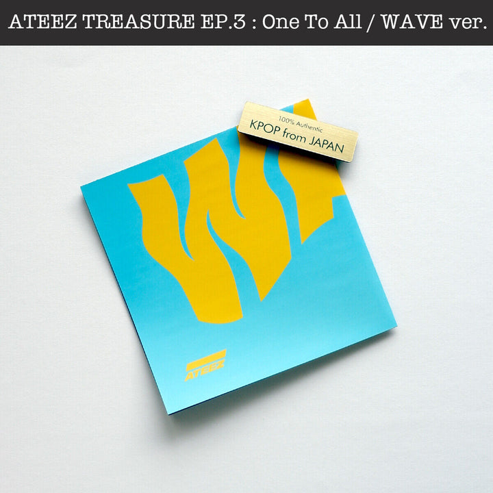 ATEEZ TREASURE EP.3 : One To All / Illusion , Wave ver. Album NOT with PC