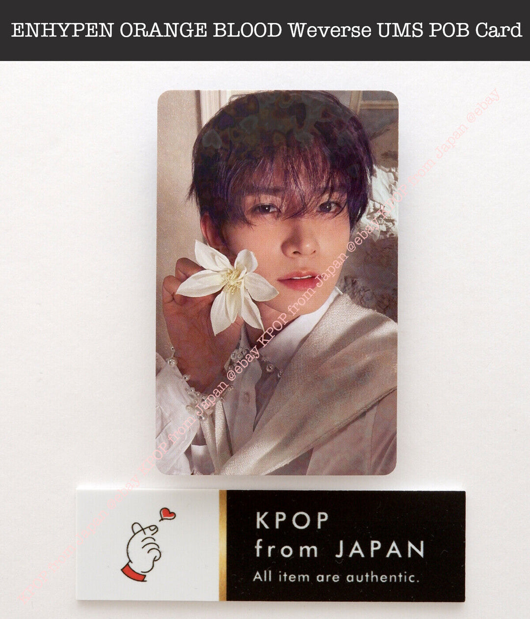 ENHYPEN ORANGE BLOOD  Weverse UMS Japan POB Lucky draw Official Photocard