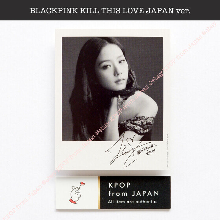 BLACKPINK KILL THIS LOVE Versión JP CD Tarjeta fotográfica oficial Jisoo Rose Jennie Lisa 