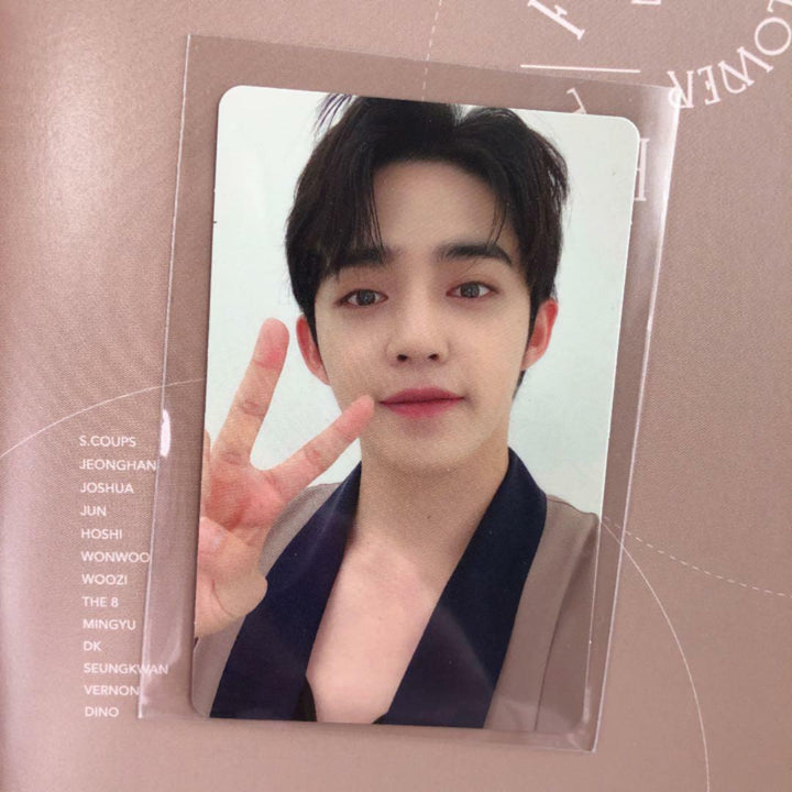 DIECISIETE OFICIAL FALLIN' FLOWER CARAT ver. FAN CLUB Photocard Tarjeta fotográfica 