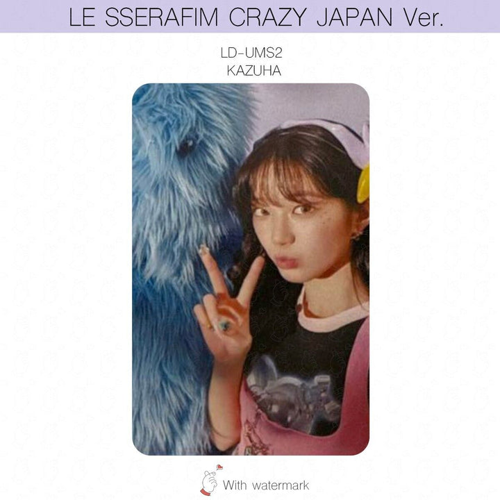 LE SSERAFIM CRAZY JAPAN ver. ALBUM POB LUCKY DRAW PHOTOCARD WEVERSE UMS HMV UNIT