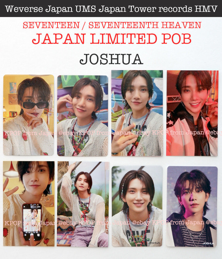 JOSHUA Diecisiete Decimoséptimo Cielo Japón POB Photocard CARAT weverse UMS HMV 