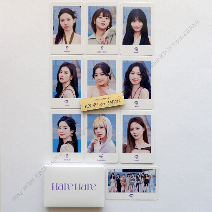 TWICE Hare Hare Official Photocard set mina sana momo nayeon chaeyoung tzuyu