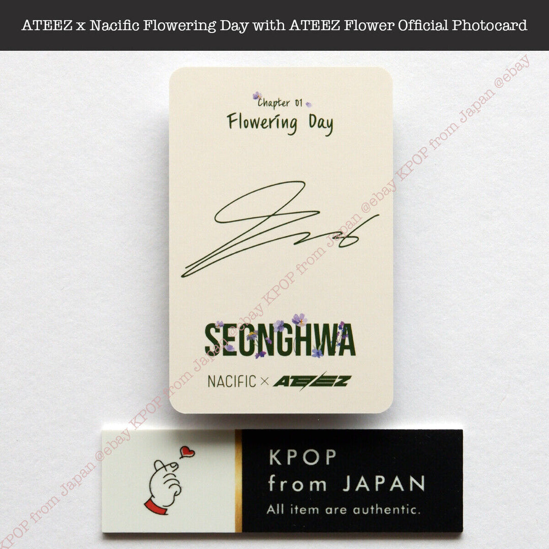 ATEEZ x Nacific Flowering Day with ATEEZ Flower Official Photocard