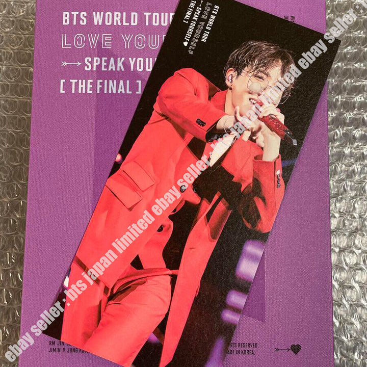 BTS Love Yourself SYS Final DIGITAL CODE Bookmark RM JIN SUGA JIMIN V JUNGKOOK