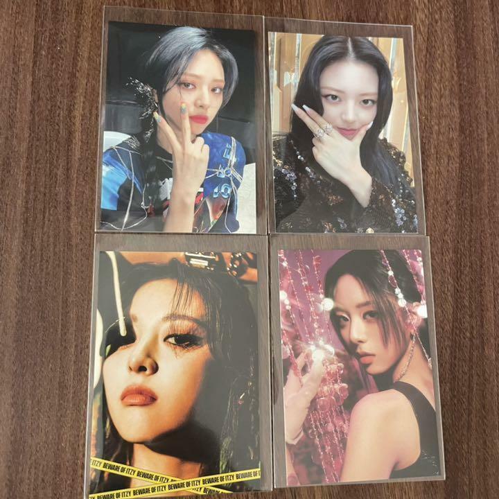 ITZY YUNA GUESS WHO TOWER RECORDS Juego oficial de 4 tarjetas Tarjeta fotográfica 