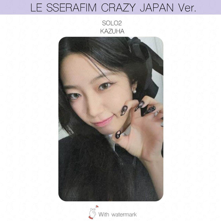 LE SSERAFIM CRAZY JAPAN ver. ALBUM POB LUCKY DRAW PHOTOCARD WEVERSE UMS HMV UNIT