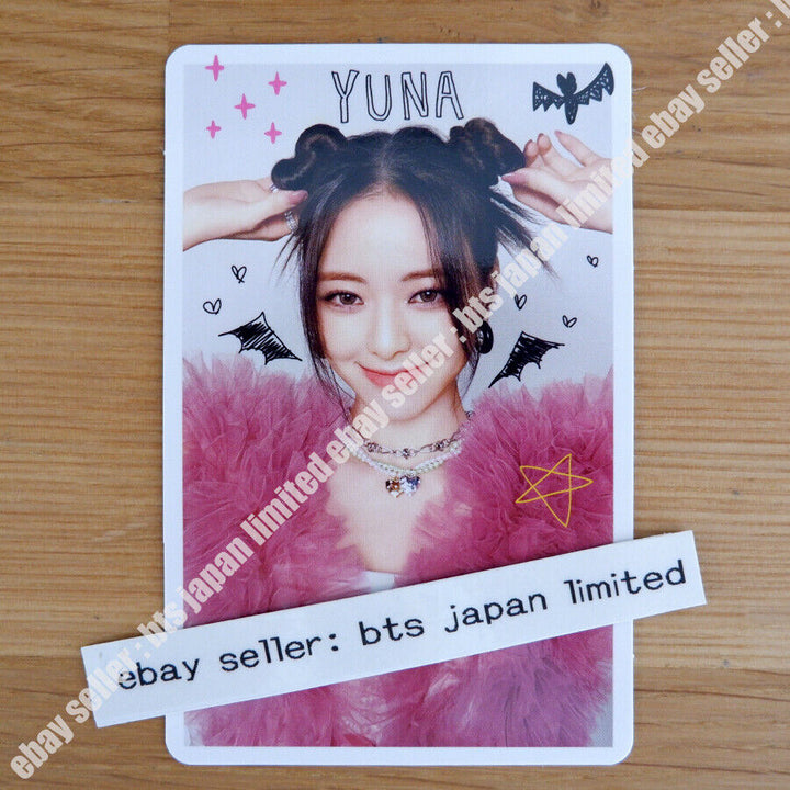 ITZY Yuna Blah Blah Blah Photocard AB Normal Japón FC MIDZY Tarjeta fotográfica 