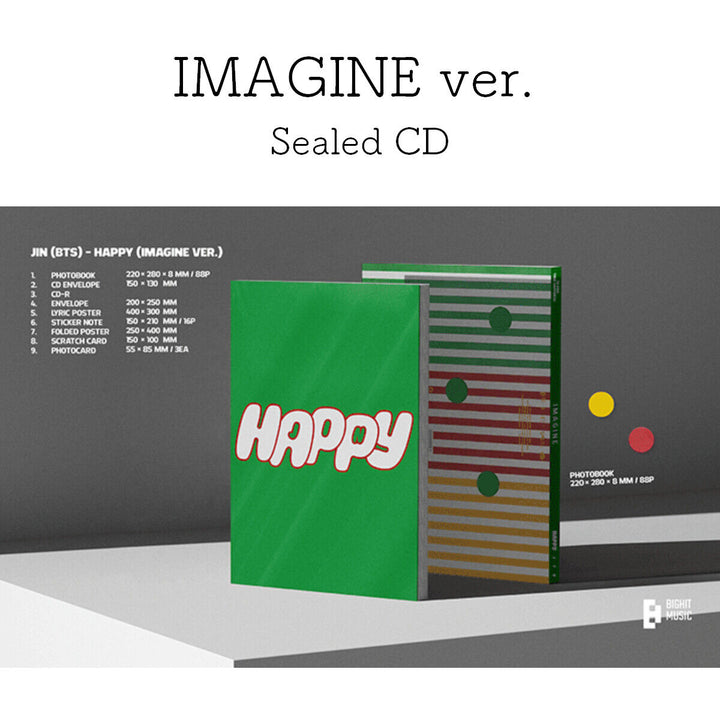 PRE JIN Sealed Solo Album Happy JOURNEY IMAGINE NAVIGATE BTS