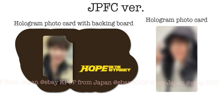 PRE HOPE ON THE STREET VOL.1 JPFC UMS Japan Limited POB Photocard J-HOPE BTS