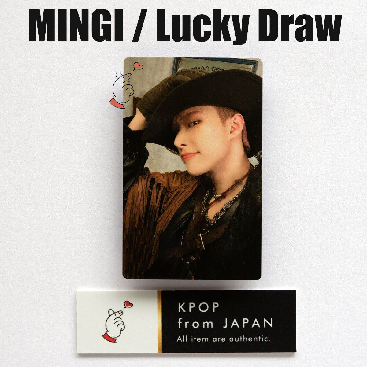 Ateez mingi outlaw withmuu lucky draw on sale photocard