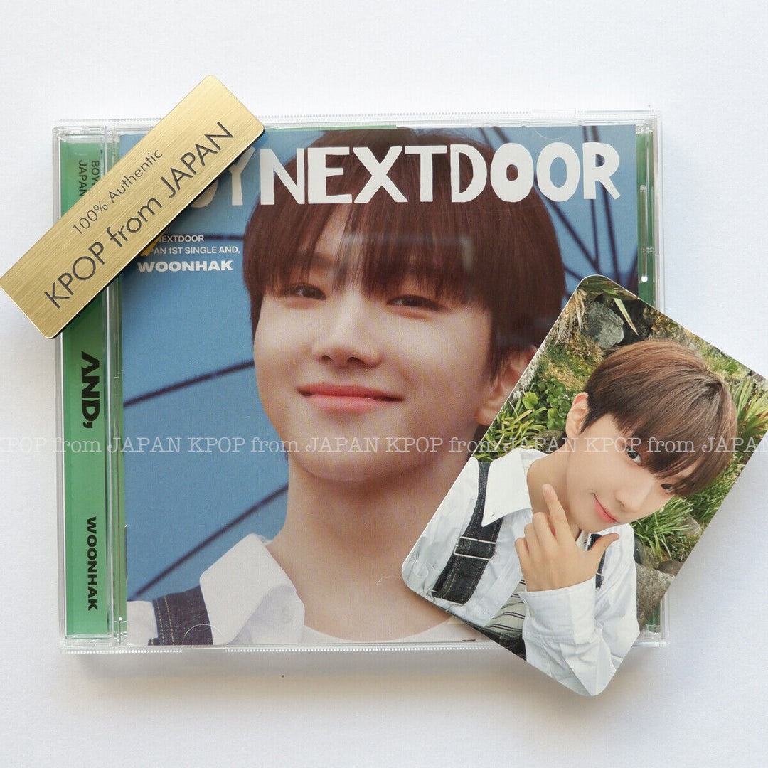 BOYNEXTDOOR AND, AND Japan SOLO CD + Photocard set JAEHYUN TAESUN LEEHAN SUNGHO