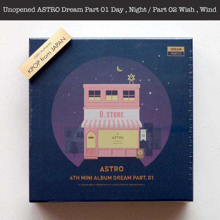 Unopened ASTRO Dream Part 01 Day , Night / Part 02 Wish , Wind Album Photocard