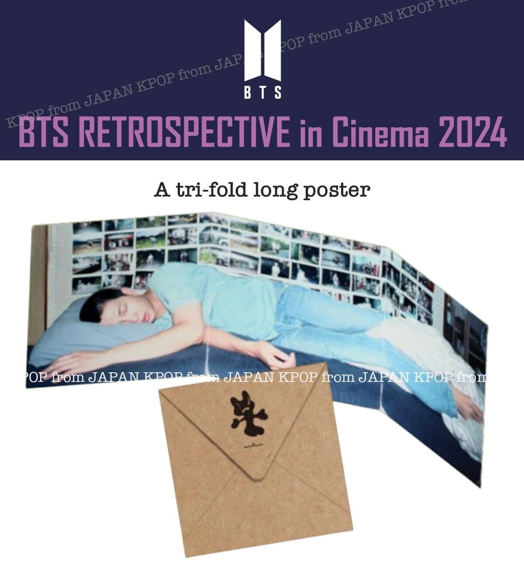 PRE BTS RETROSPECTIVE in Cinema 2024 RM Right Place, Wrong Person Poster Japan