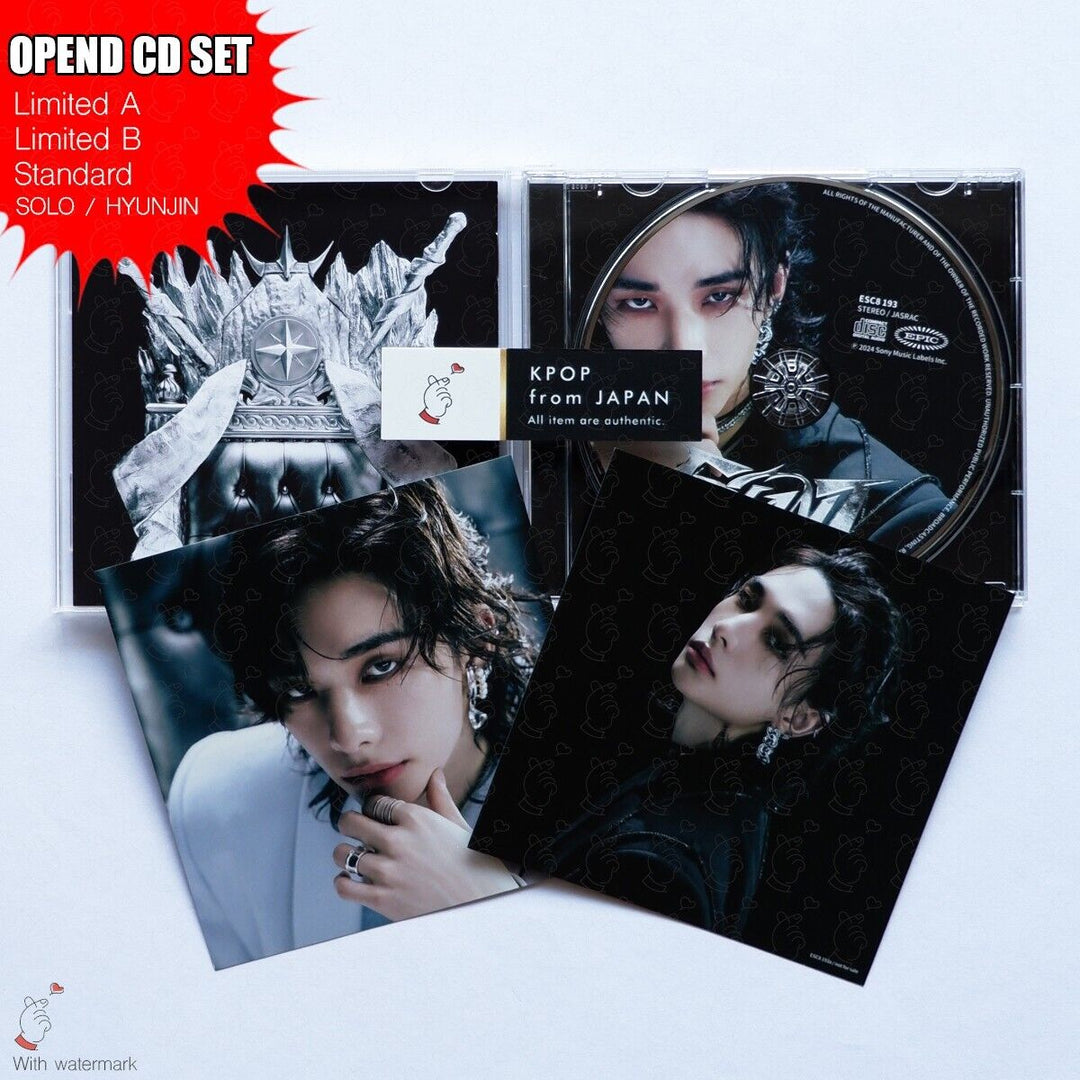 OPENED HYUNJIN STRAY KIDS GIANT LIMITED A , B , STANDARD , SOLO 4CD SET JAPAN