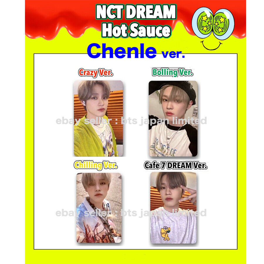 NCT DREAM Hot Sauce Chenle Tarjeta fotográfica oficial PC Crazy Bolling Chilling Cafe 7 