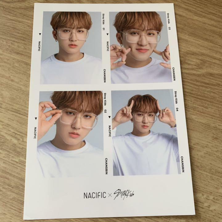 Stray Kids Changbin NACIFIC Beneficios Tarjeta fotográfica oficial de 4 cortes Tarjeta fotográfica PC 