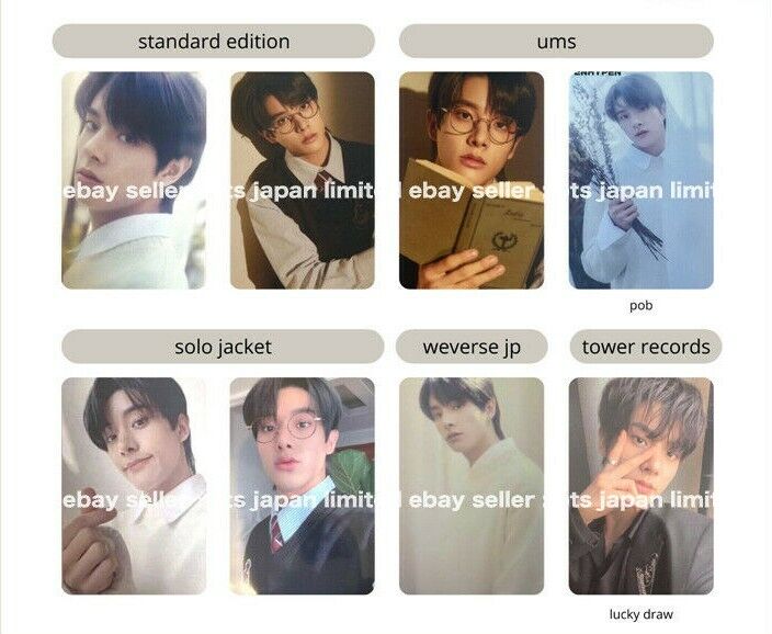 ENHYPEN JAKE BORDER : Hakanai Official Photo card Solo Universal weverse PC