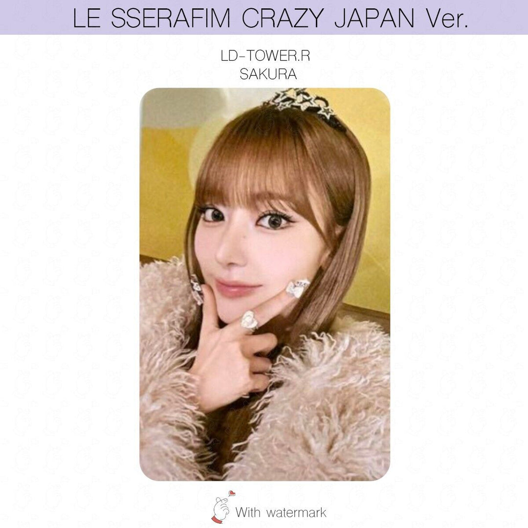 LE SSERAFIM CRAZY JAPAN ver. ALBUM POB LUCKY DRAW PHOTOCARD WEVERSE UMS HMV UNIT