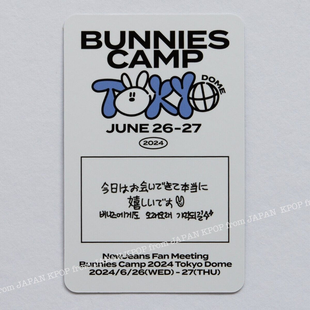 MINJI NewJeans Bunnies Camp 2024 Membership + Premium Card set Photocard Japan