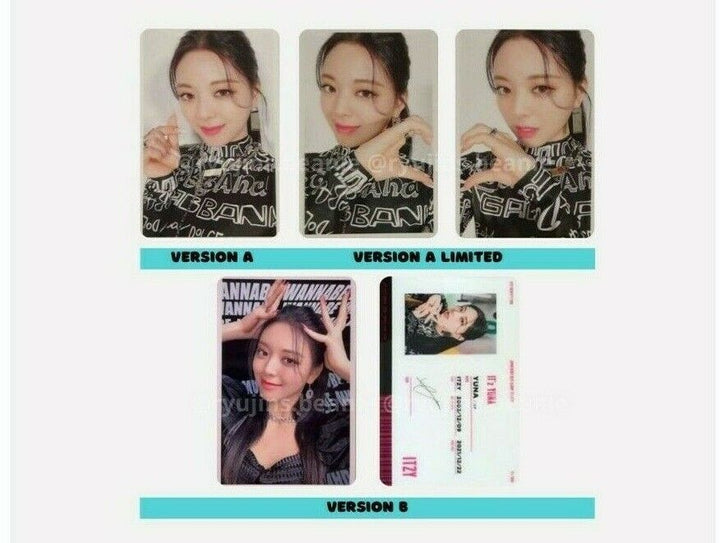 ITZY Yuna IT'z Tarjeta fotográfica oficial Tarjeta fotográfica AB 1st Limited Japan PC 