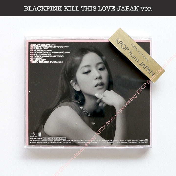 BLACKPINK KILL THIS LOVE Versión JP CD Tarjeta fotográfica oficial Jisoo Rose Jennie Lisa 