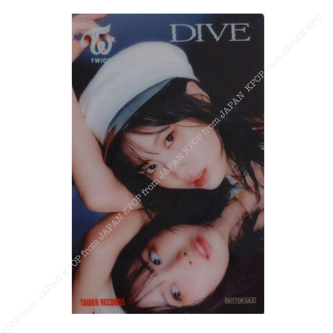 MOMO TWICE Japan DIVE Photocard POB Tower record HMV ONCE SOLO Lucky draw