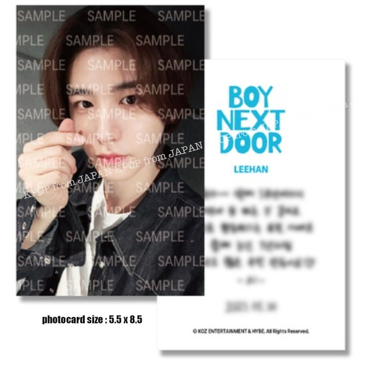 PRE LEEHAN 1st ANNIVERSARY MD BOYNEXTDOOR Necklace with Photocard set ONEDOOR