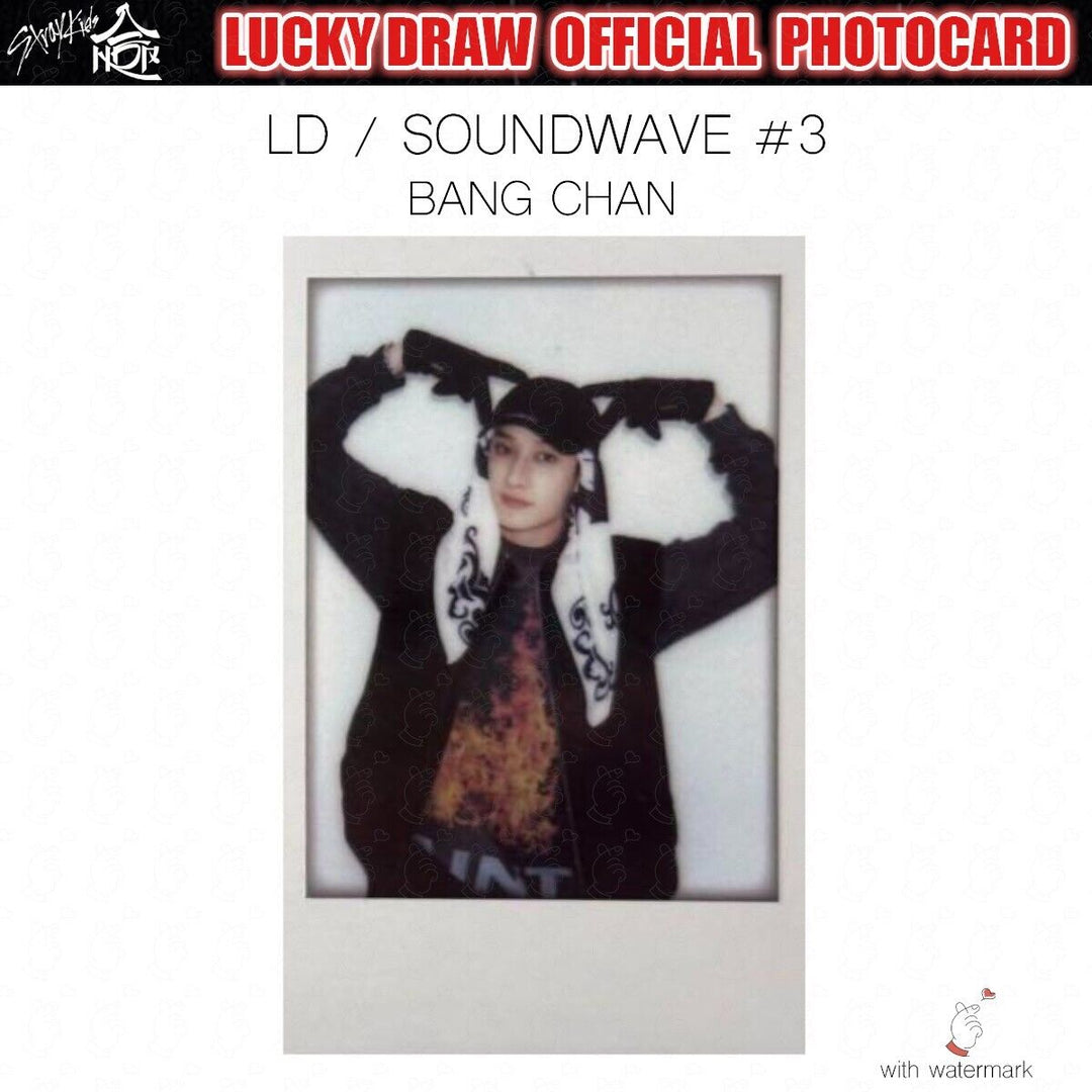 PRE STRAY KIDS HOP LUCKY DRAW SOUNDWAVE POP-UP OFFICIAL PHOTOCARD POLAROID POPUP