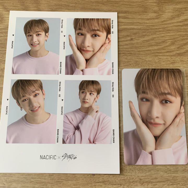 Stray Kids Bang Chan NACIFIC Beneficios Tarjeta fotográfica oficial de 4 cortes PC 