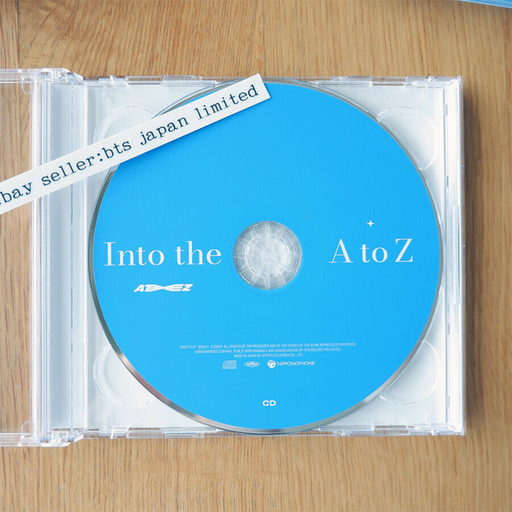 ATEEZ Into the A to Z 1ra edición limitada 1CD + 1DVD Tarjeta fotográfica oficial PC 