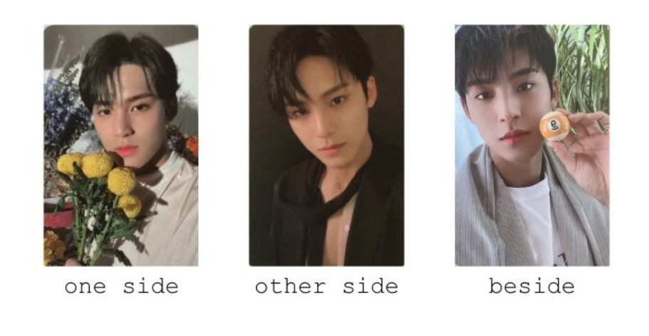 Diecisiete Mingyu Your Choice Tarjeta fotográfica oficial Un lado Otro Al lado de la PC 