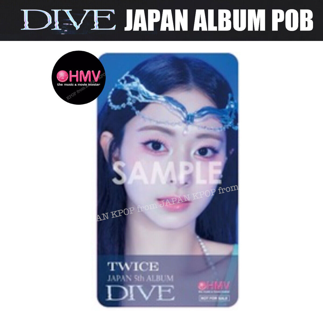 PRE TWICE JAPAN DIVE Japan  Official POB Tower Record HMV Photocard Bookmark