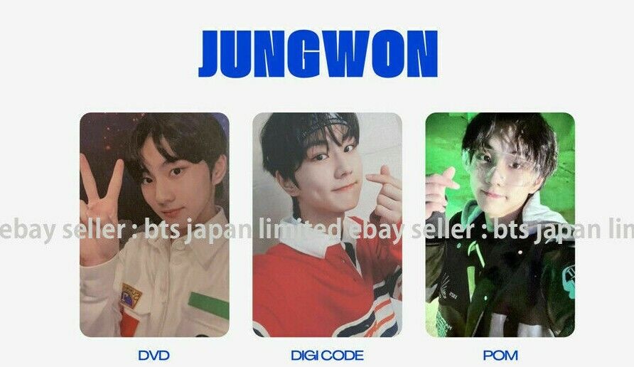 ENHYPEN JUNGWON Memories: Paso 1 Tarjeta fotográfica oficial DVD DIGI CODE POM 