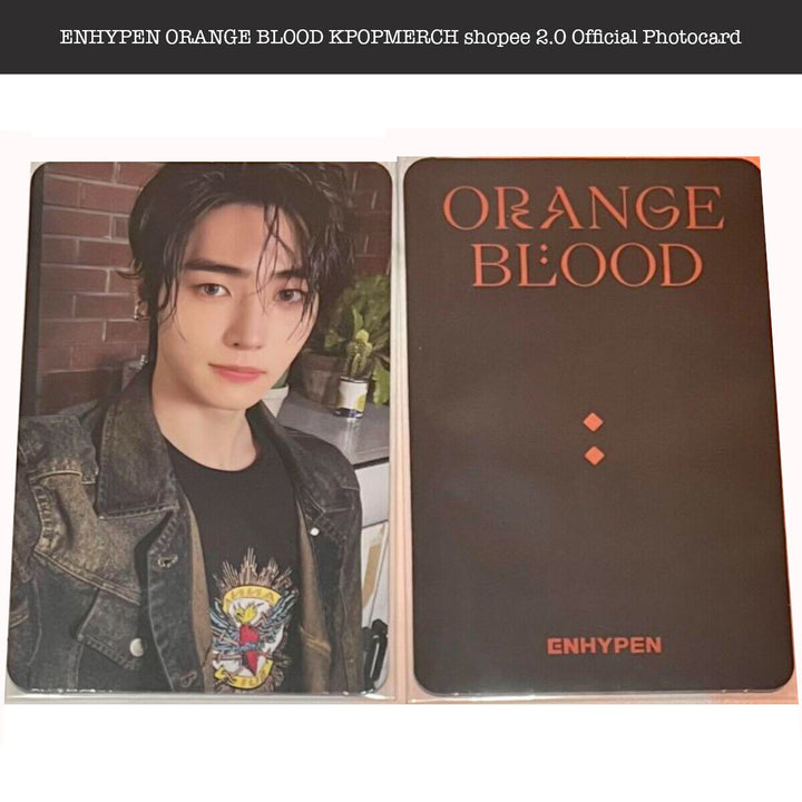 ENHYPEN ORANGE BLOOD Kpopmerch Shopee 2nd Video Call Official Photocard 2.0