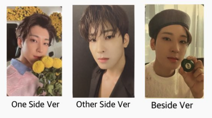 Tarjeta fotográfica oficial Seventeen Wonwoo Your Choice Un lado Otro lado Al lado de la PC 