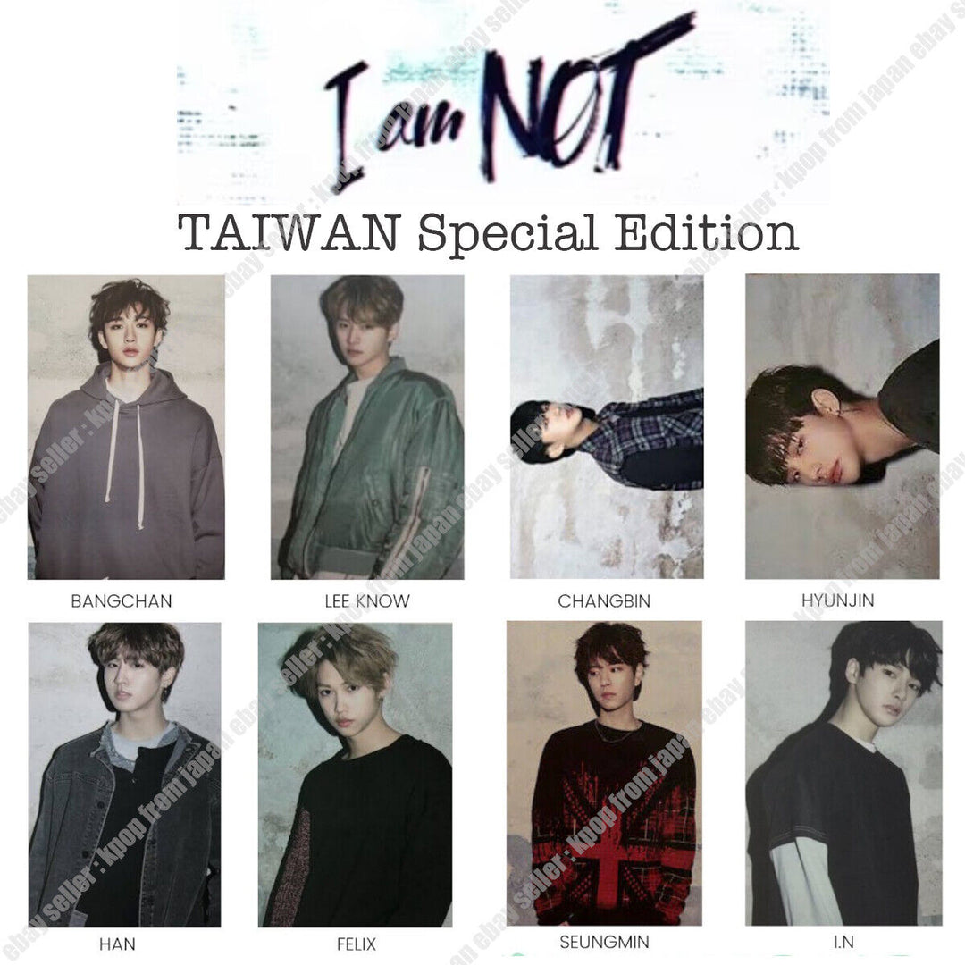 Niños callejeros NO soy Taiwán Edición Photocard Hyunjin Felix Lee Know Bang chan 