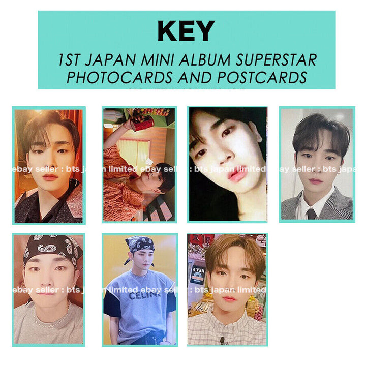 SHINee KEY SUPERSTAR Tarjeta fotográfica oficial AB Normal ver Tarjeta fotográfica PC 